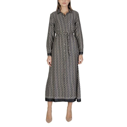 Black Recycled Polyester Long