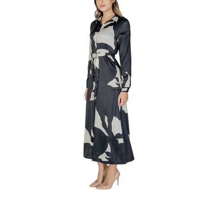 Black Recycled Polyester Long