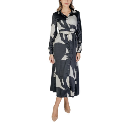 Black Recycled Polyester Long