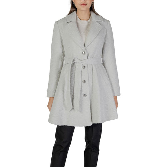 Gray Polyester Coat