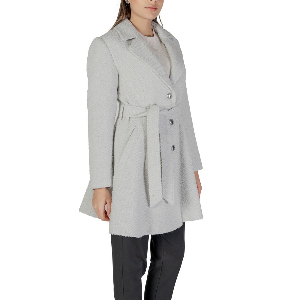 Gray Polyester Coat