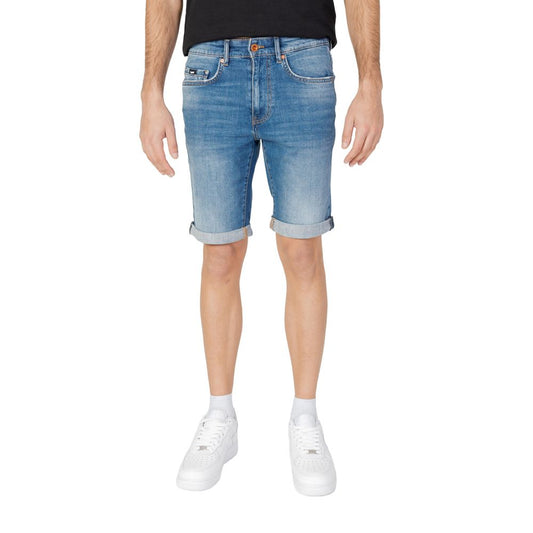 Blue Cotton Bermuda