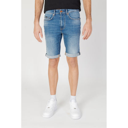 Blue Cotton Bermuda