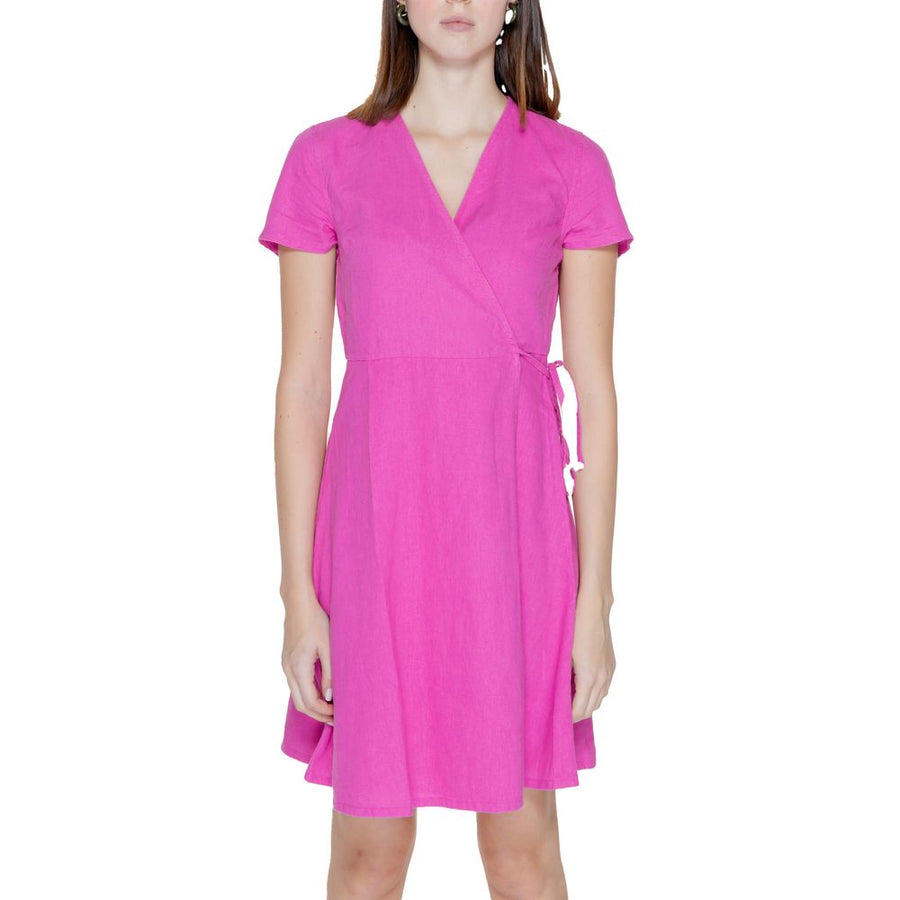 Multicolor Linen Midi