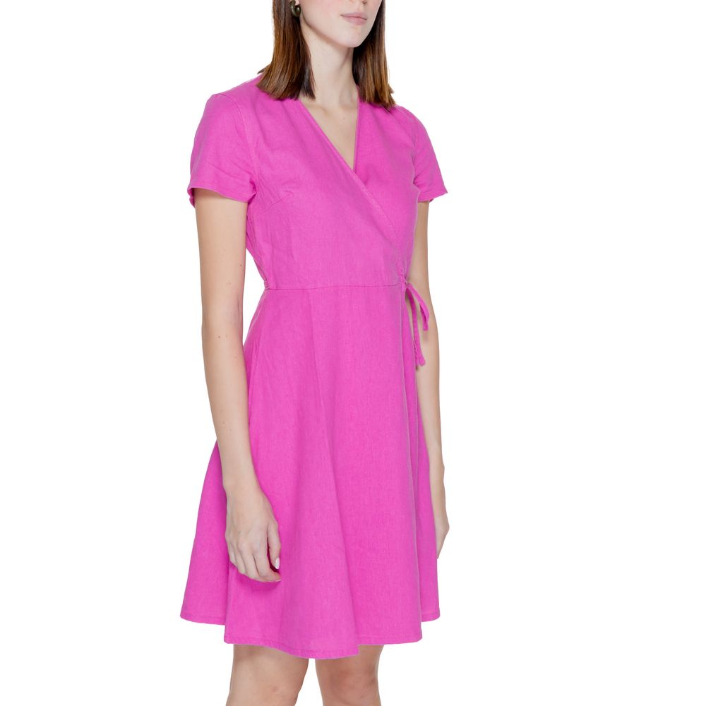 Multicolor Linen Midi
