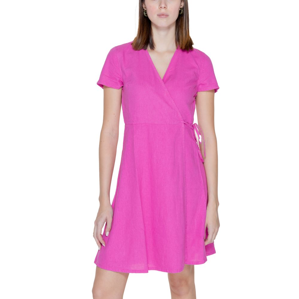 Multicolor Linen Midi