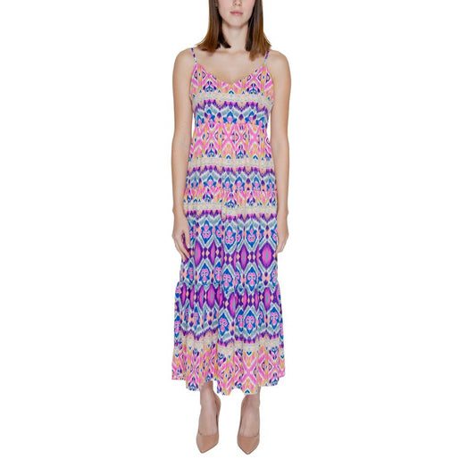 Multicolor Recycled Polyester Long