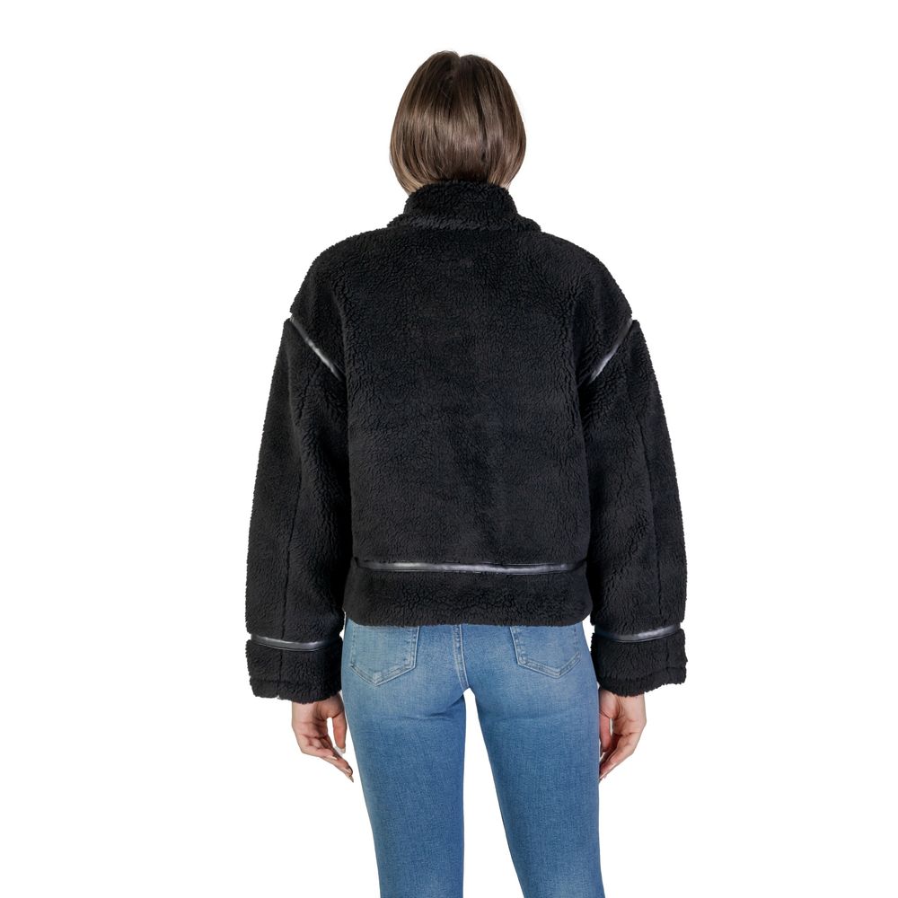 Black Polyester Coat