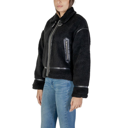 Black Polyester Coat