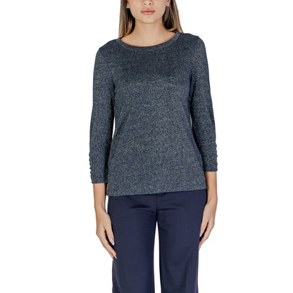 Blue Polyester Long Sleeve