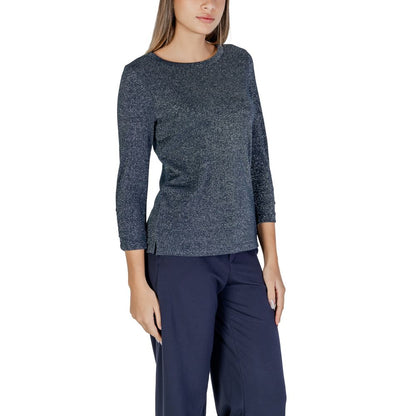 Blue Polyester Long Sleeve