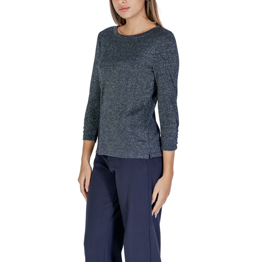 Blue Polyester Long Sleeve