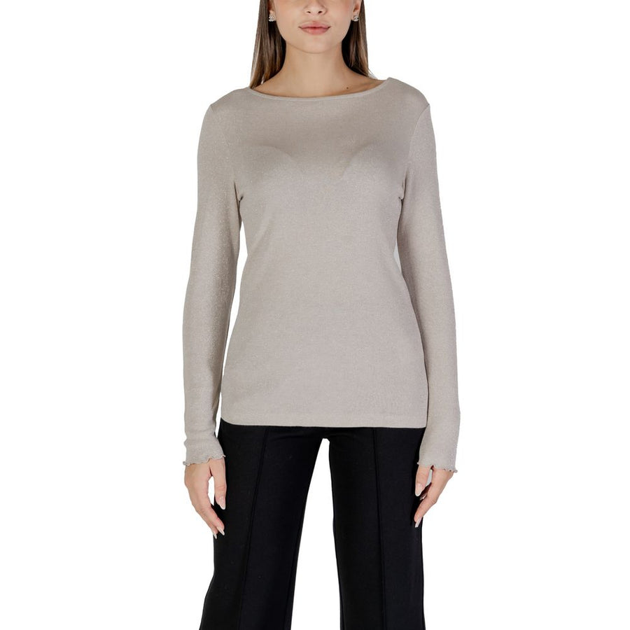 Beige Viscose Long Sleeve