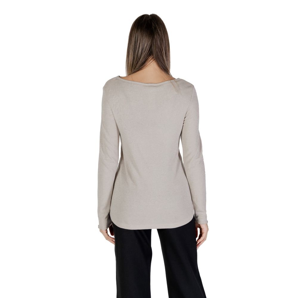 Beige Viscose Long Sleeve