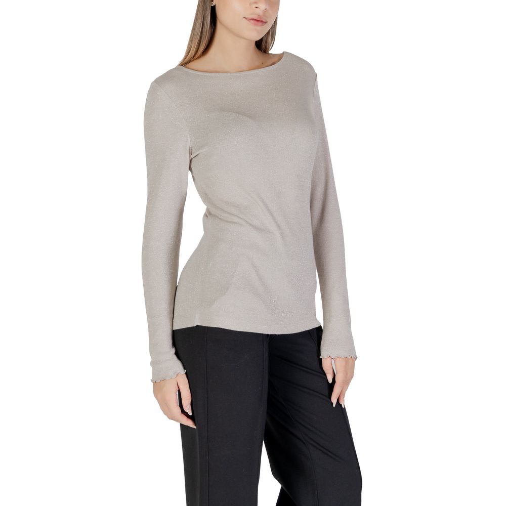 Beige Viscose Long Sleeve