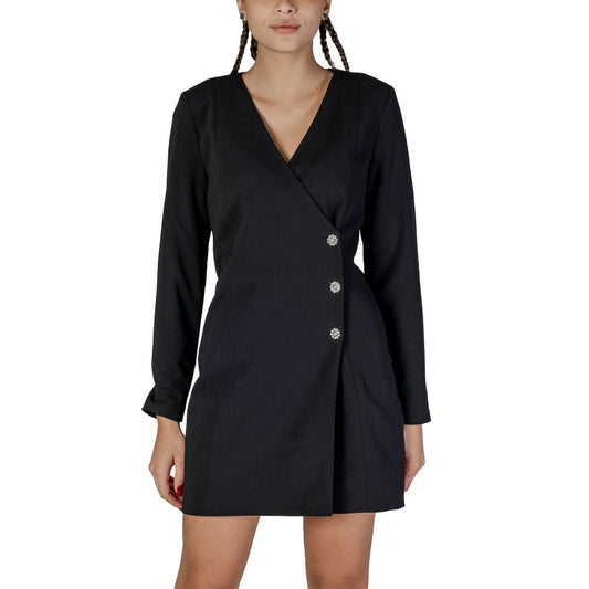Black Polyester Short