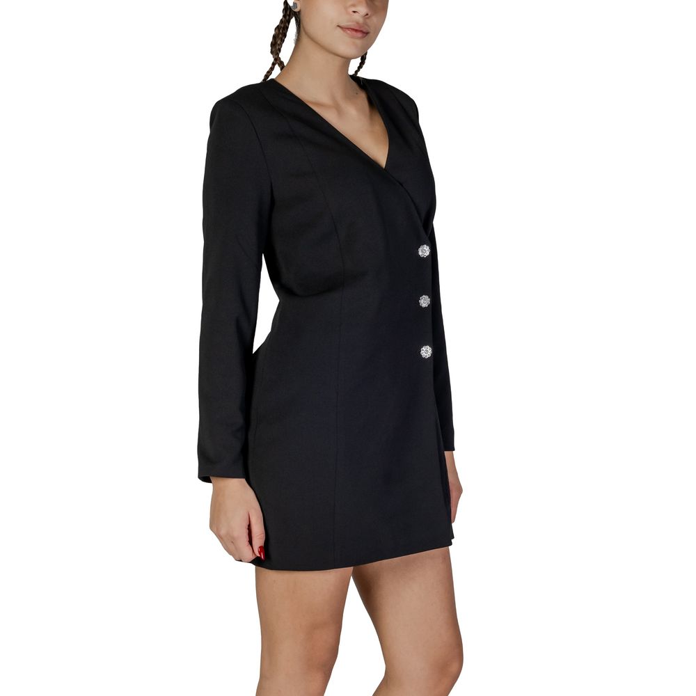 Black Polyester Short