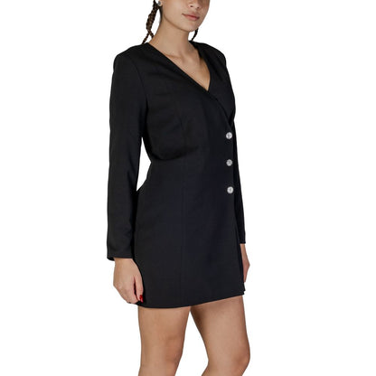 Black Polyester Short