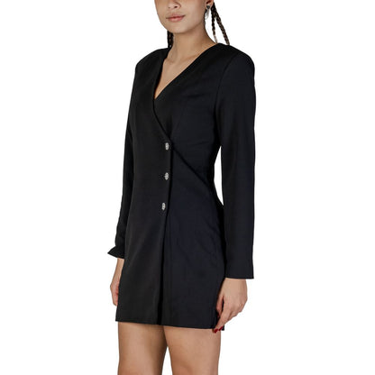 Black Polyester Short