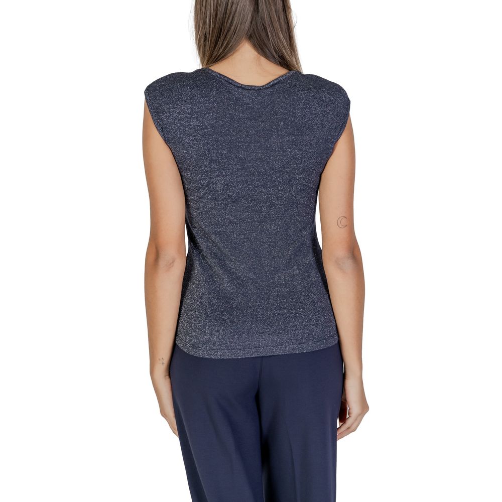 Blue Viscose Tank Top