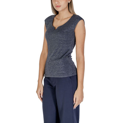 Blue Viscose Tank Top