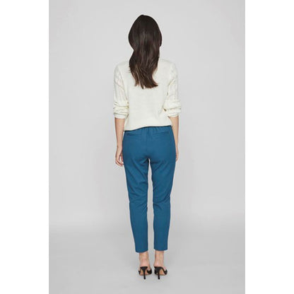 Blue Polyester Pant