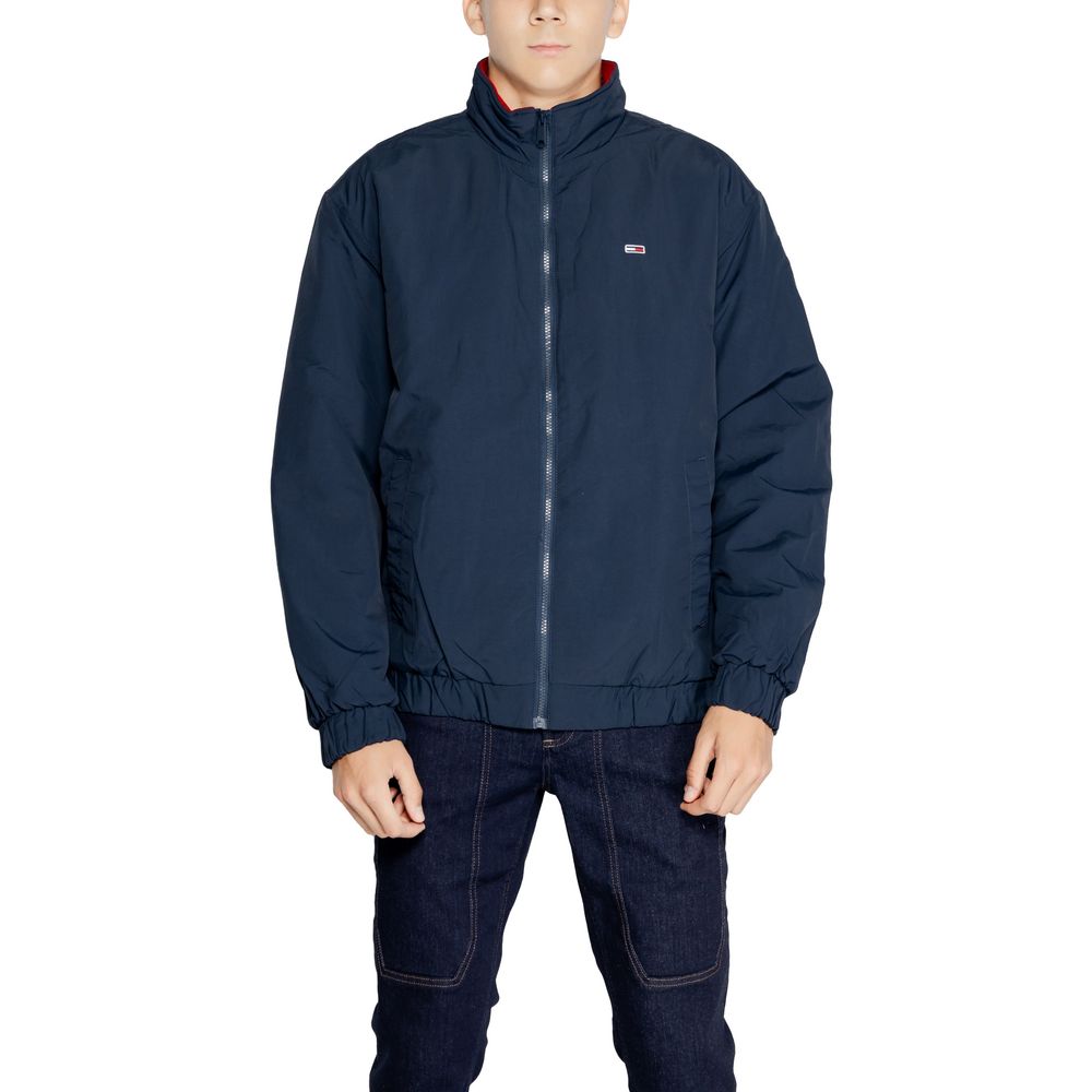 Blue Polyamide Jackets & Coat