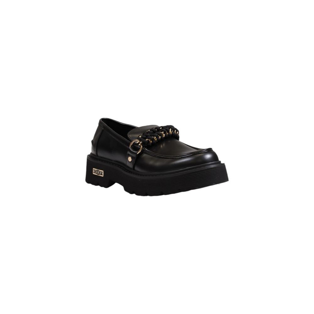 Black Leather Platform