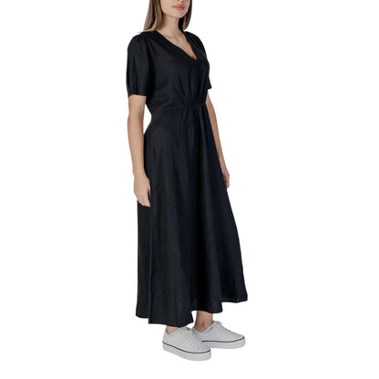 Black Linen Long