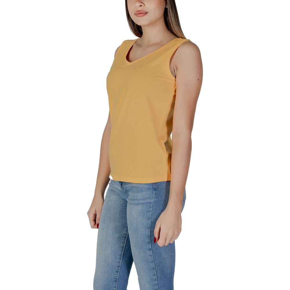 Yellow Cotton Tank Top