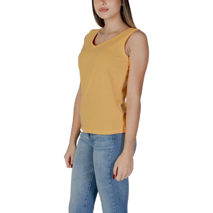 Yellow Cotton Tank Top