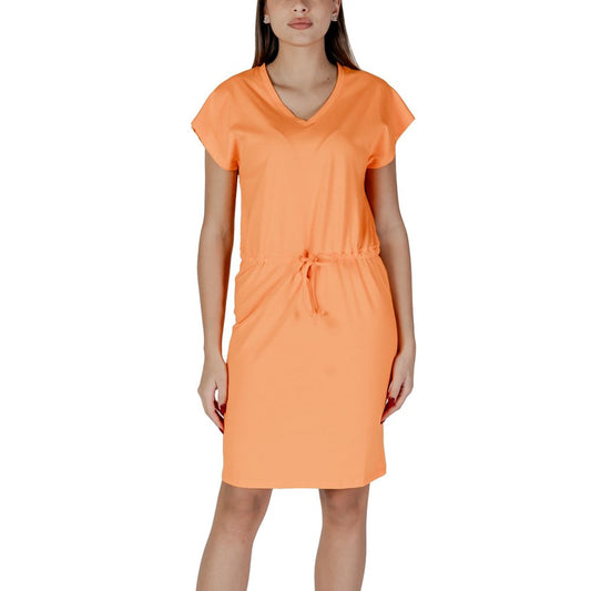 Orange Cotton Midi