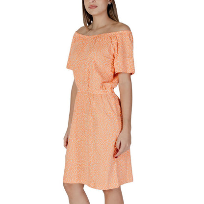 Orange Cotton Short