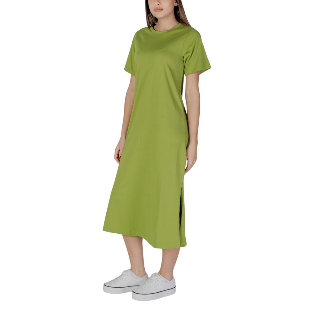 Green Cotton Midi
