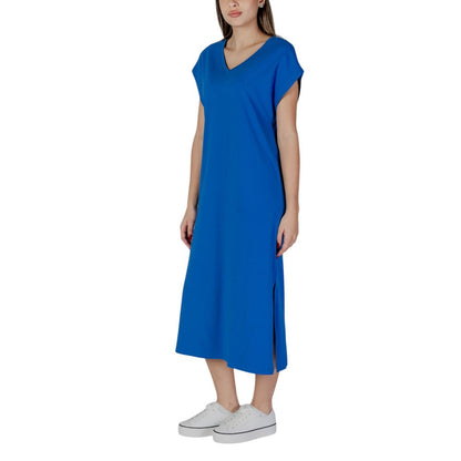 Blue Cotton Midi