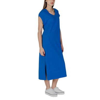 Blue Cotton Midi