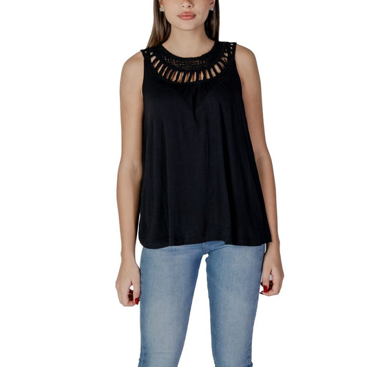 Black Viscose Top