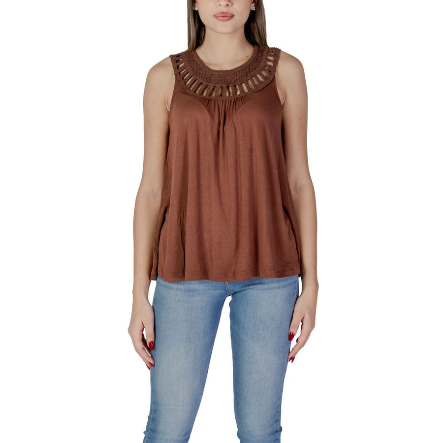 Brown Viscose Top