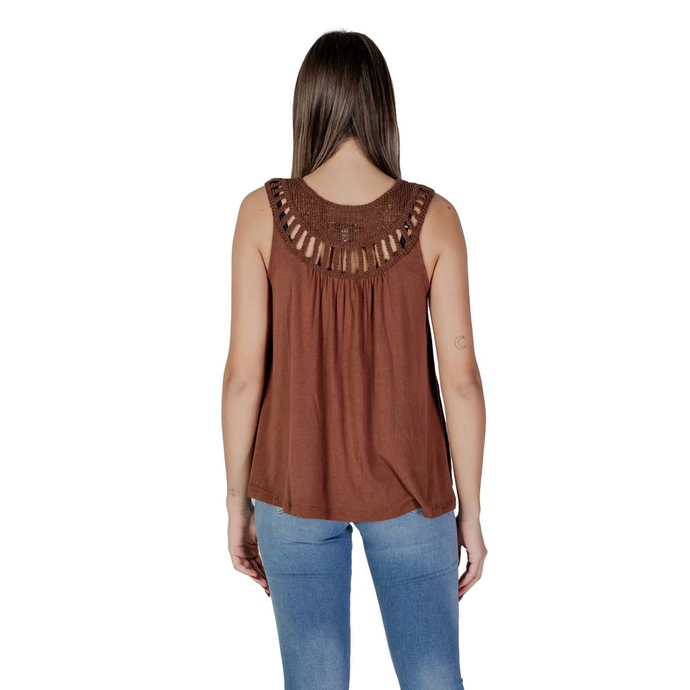 Brown Viscose Top