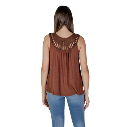 Brown Viscose Top