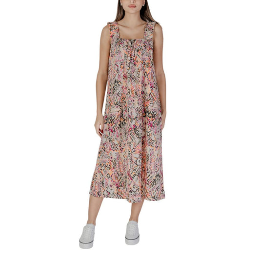 Multicolor Cotton Long