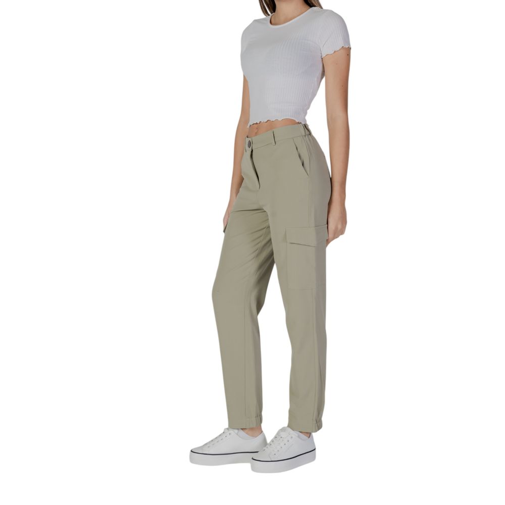 Green Polyester Pant