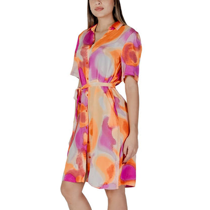 Orange Cotton Midi
