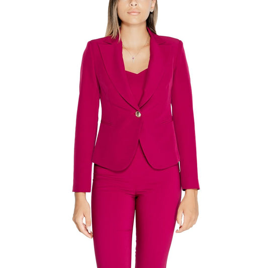 Bordeaux Polyester Blazer