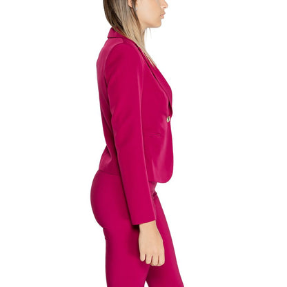 Bordeaux Polyester Blazer