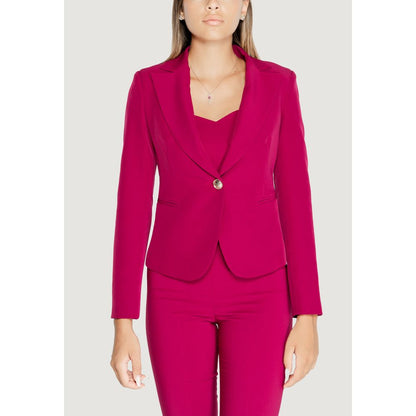 Bordeaux Polyester Blazer