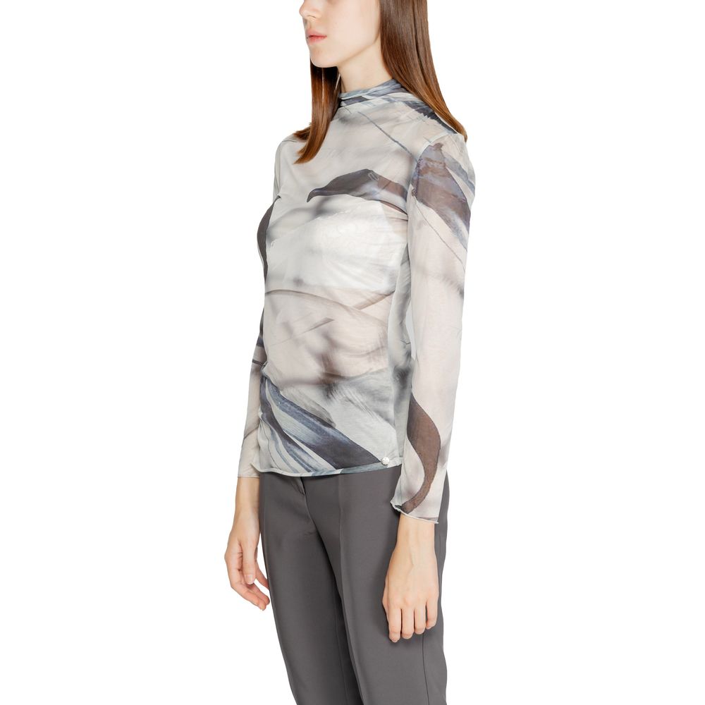 Gray Polyester Long Sleeve