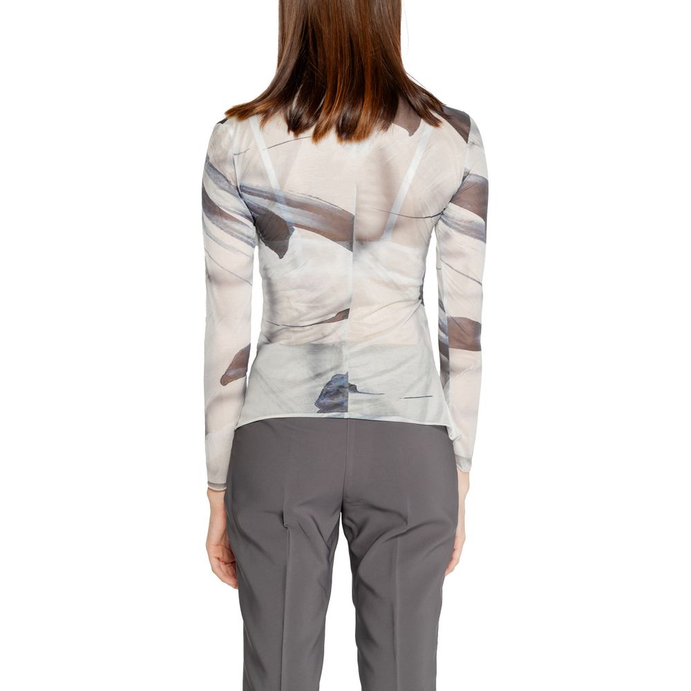 Gray Polyester Long Sleeve