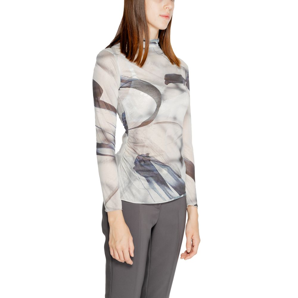 Gray Polyester Long Sleeve