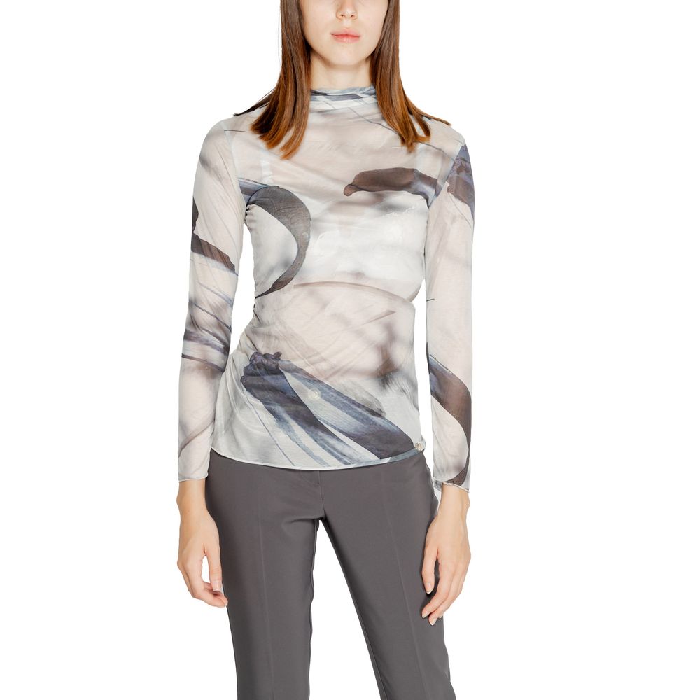 Gray Polyester Long Sleeve
